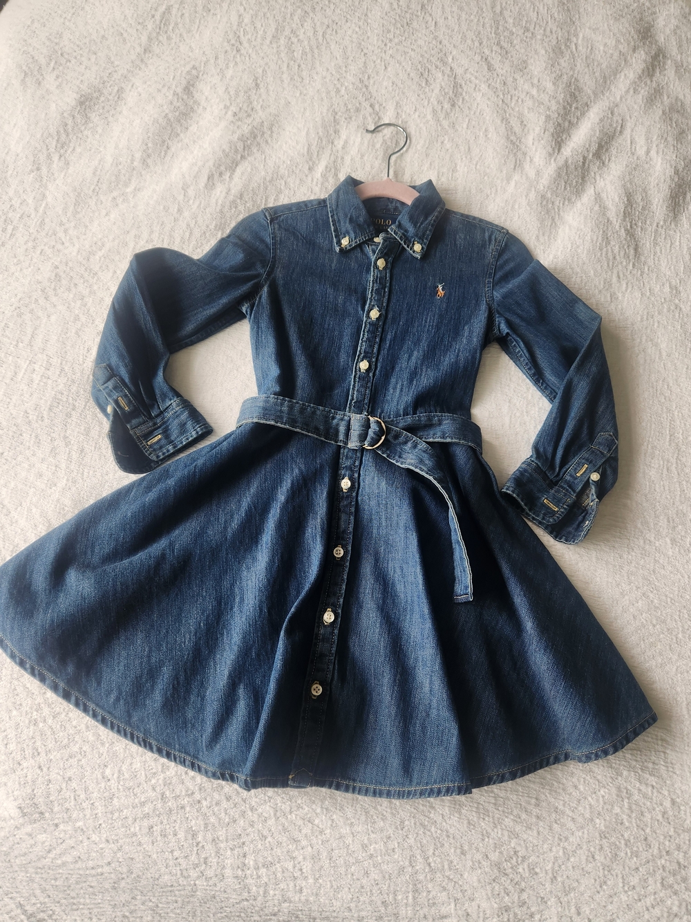 Ralph Lauren Denim Belted Dress